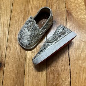 Tiny Gold Toms Baby Shoes